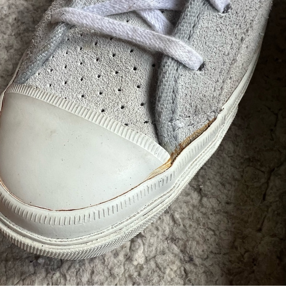 Converse Chuck Taylor All Star Gray Suede Polka Dot Sneakers Size 8 Low Top - Picture 8 of 11